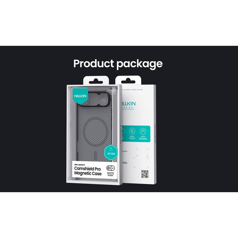 NILLKIN CAMSHIELD PRO MAGNETIC IPHONE 17 AIR, ПРОЗРАЧЕН ЧЕРЕН