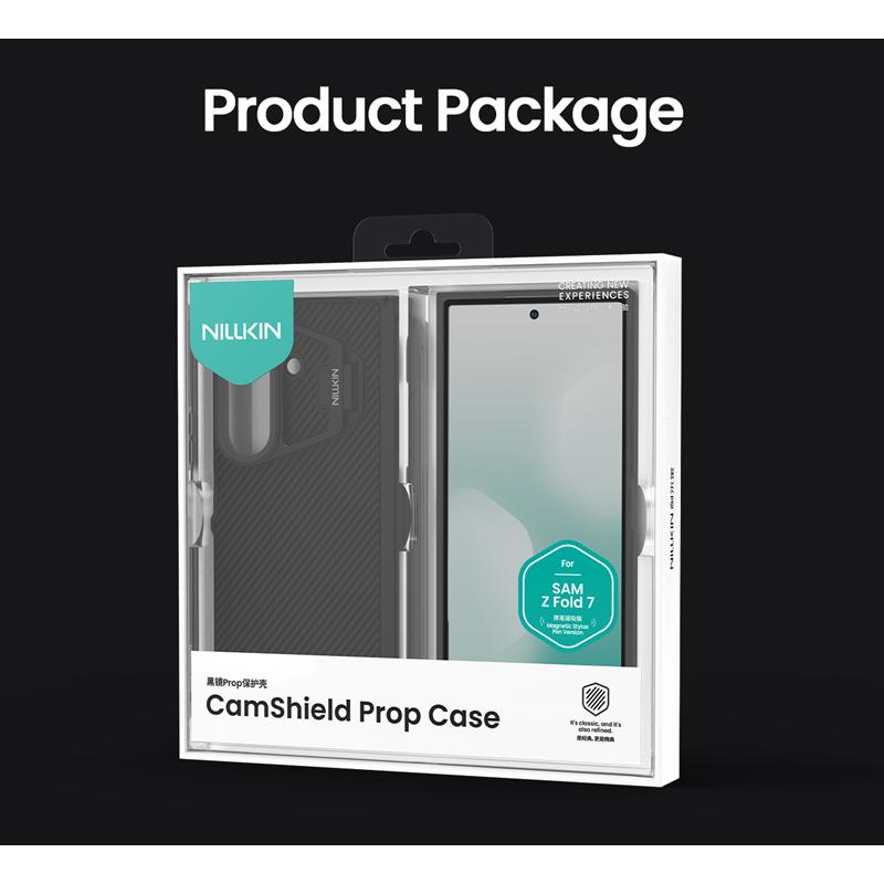 NILLKIN CAMSHIELD PROP МАГНИТЕН КАЛЪФ SAMSUNG СЪС СГЪВАНЕ7 + ХИМАЛА, ЧЕРЕН / ЧЕРЕН