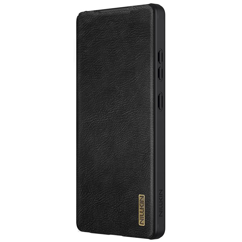 Кожен калъф Nillkin Qin Pro Samsung S25 ULTRA, ЧЕРЕН / ЧЕРЕН