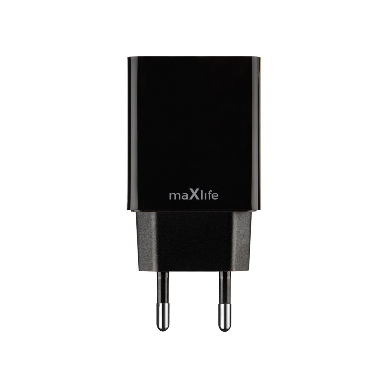 Мрежово зарядно Maxlife MXTC-11 1x USB 2.1A черно