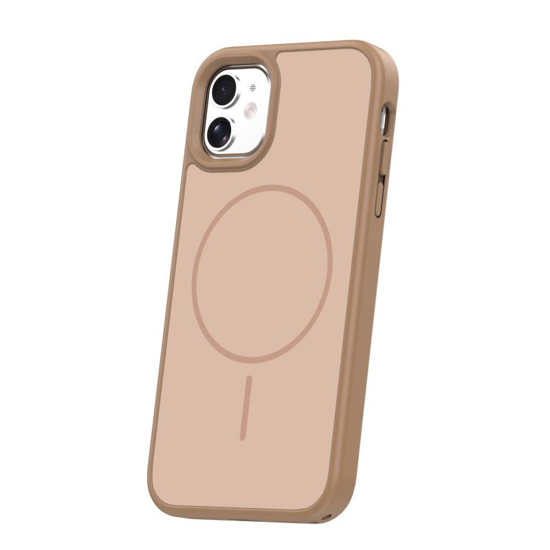 Калъф Frame Thin Mag за iPhone 11 кафяв