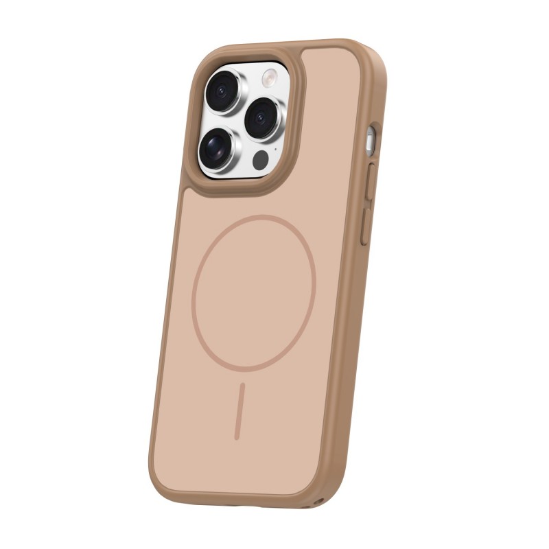 Овърлей Frame Thin Mag за iPhone 15 Pro 6.1" кафяв