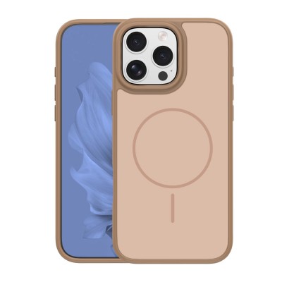 Оверлей Frame Thin Mag за iPhone 16 Pro Max 6.9" кафяв