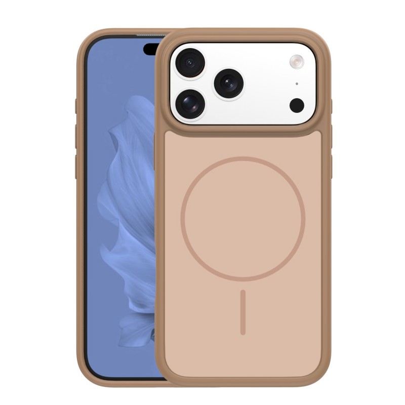 Оверлей Frame Thin Mag за iPhone 17 Pro / 18 Pro 6.3" кафяв