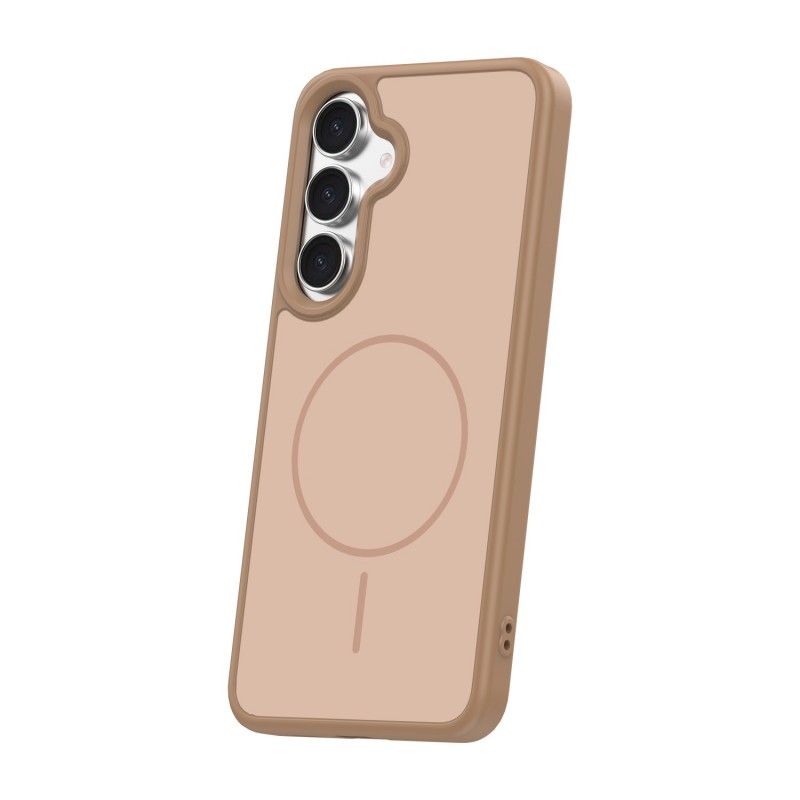Овърлей Frame Thin Mag за Samsung Galaxy S25 кафяв