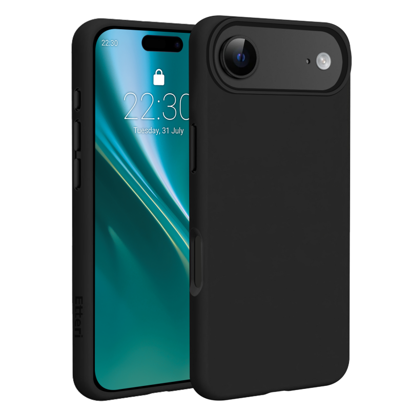 Калъф Etteri Silicone Mag за iPhone 17 Air, черен