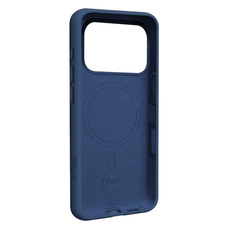 Калъф Etteri Silicone Mag за iPhone 17 Pro Max, тъмно син