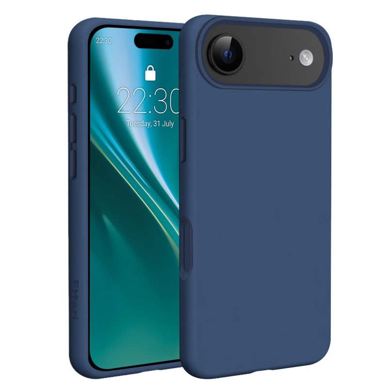 Калъф Etteri Silicone Mag за iPhone 17 Air, тъмно син