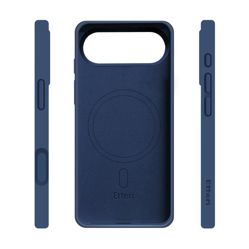 Калъф Etteri Silicone Mag за iPhone 17 Air, тъмно син