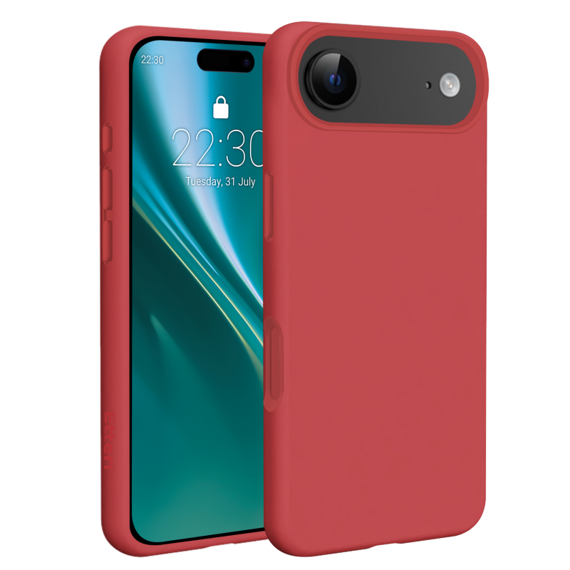 Калъф Etteri Silicone Mag за iPhone 17 Air, малинов