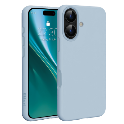 Калъф Etteri Silicone Mag за iPhone 17 светлосин