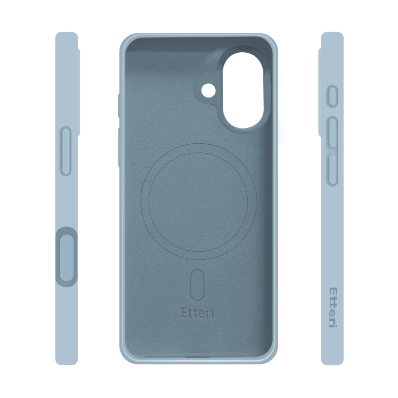 Калъф Etteri Silicone Mag за iPhone 17 светлосин
