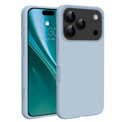 Кейс Etteri Silicone Mag за iPhone 17 Pro / 18 Pro светлосин