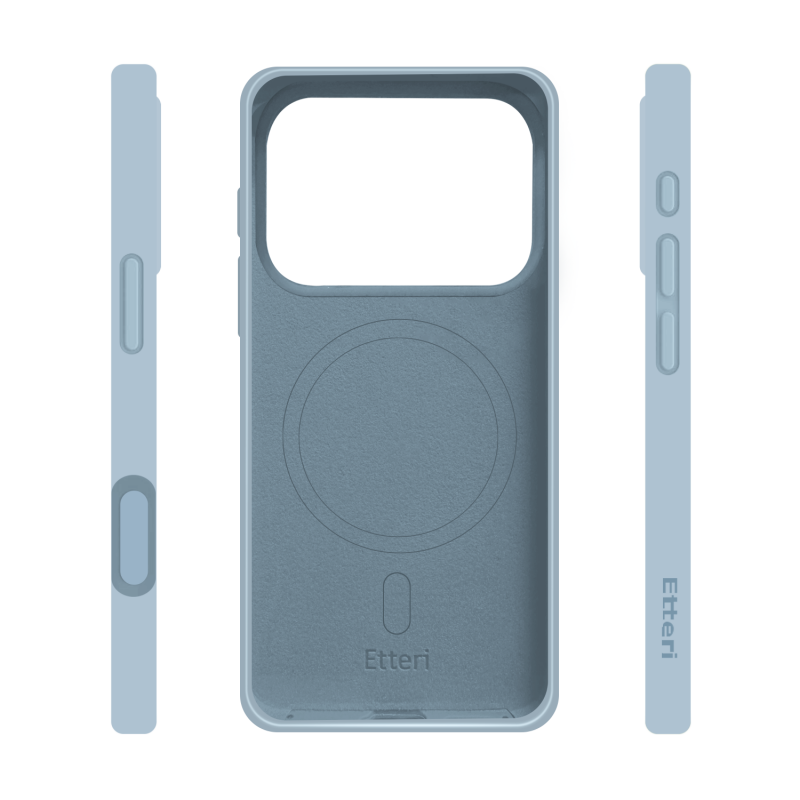 Кейс Etteri Silicone Mag за iPhone 17 Pro / 18 Pro светлосин