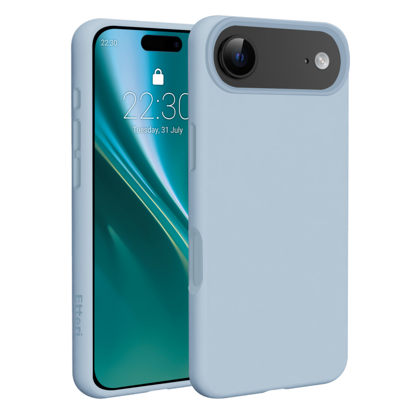 Калъф Etteri Silicone Mag за iPhone 17 Air, светло син