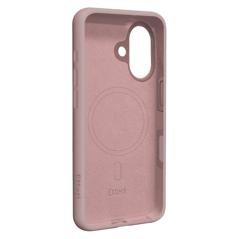 Калъф Etteri Silicone Mag за iPhone 17, светло розов