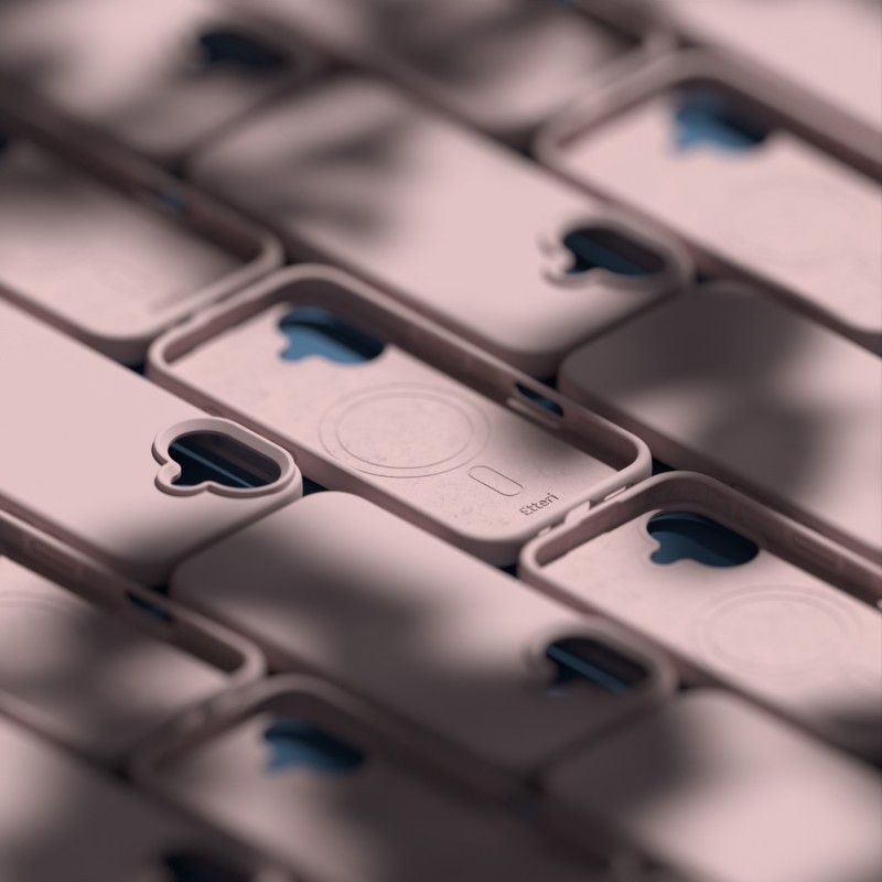 Калъф Etteri Silicone Mag за iPhone 17, светло розов