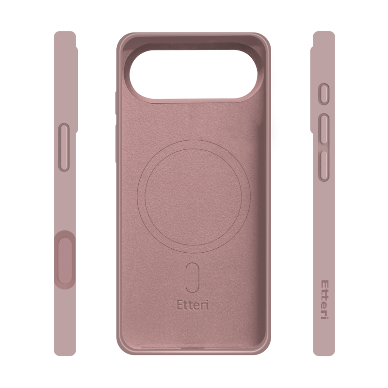 Калъф Etteri Silicone Mag за iPhone 17 Air, светло розов