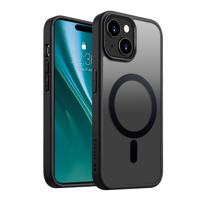 Калъф Etteri Matt Mag за iPhone 13 6.1" черен