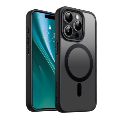 Оверлей Etteri Matt Mag за iPhone 15 Pro 6.1" черен