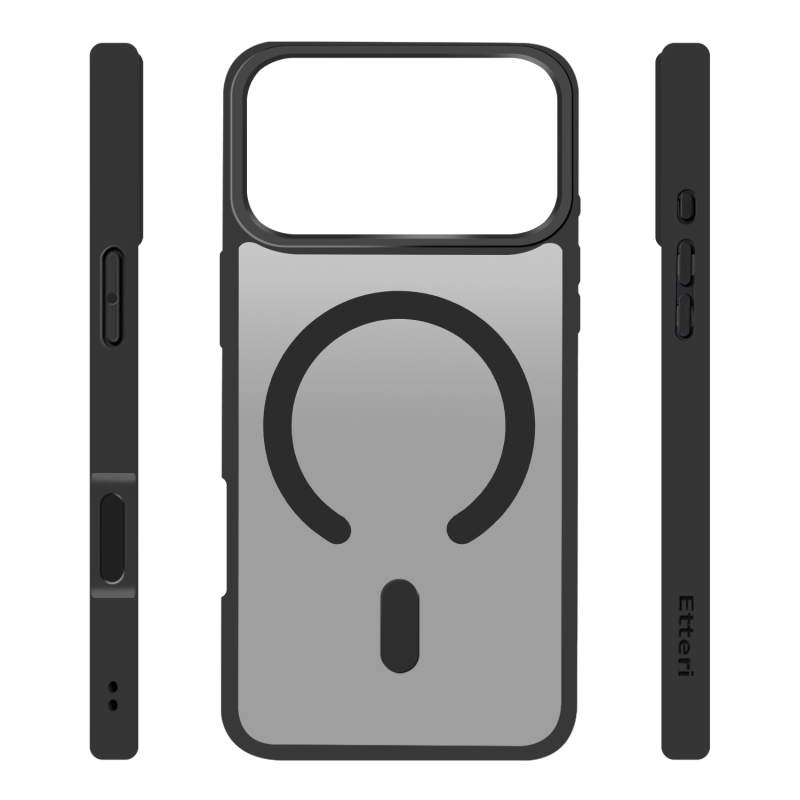 Калъф Etteri Matt Mag за iPhone 17 Pro, черен