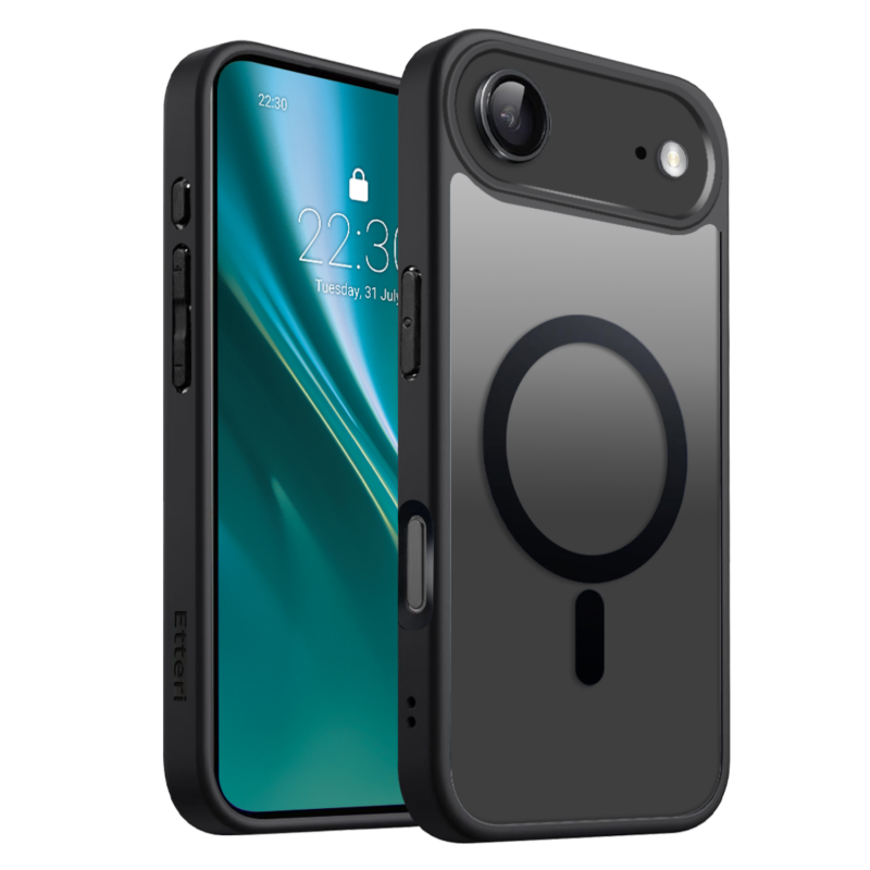 Калъф Etteri Matt Mag за iPhone 17 Air, черен