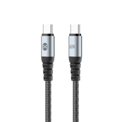 Forever кабел Braix USB-C - USB-C 1,0 m 60W черен