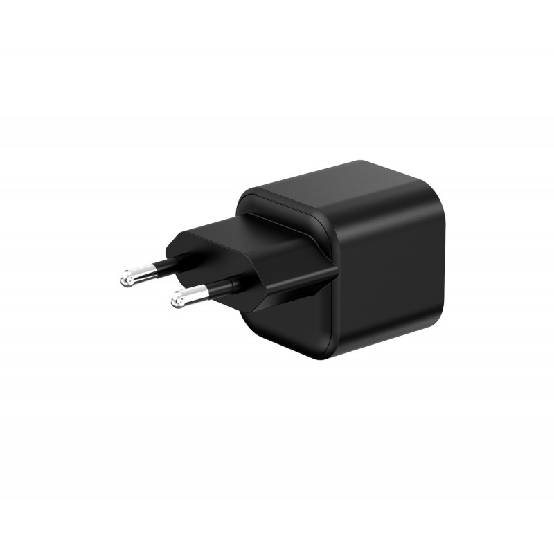 Стенно зарядно Setty USB-A + USB-C 20W LSGaN-AC-201 черно