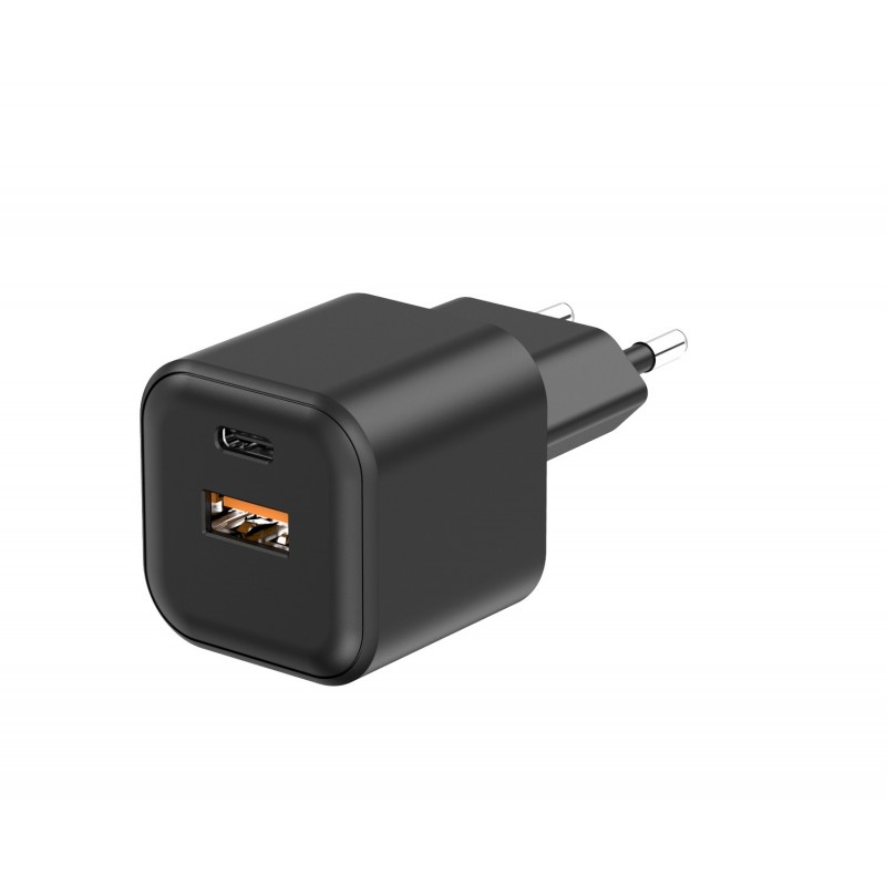 Стенно зарядно Setty USB-A + USB-C 35W LSGaN-AC-351 черно