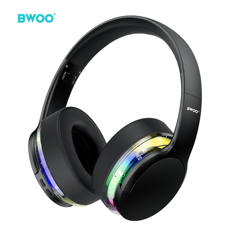 BWOO BW587 безжични слушалки тип диадема ANC черни