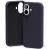 Силиконов калъф Mercury за iPhone 17, тъмносин
