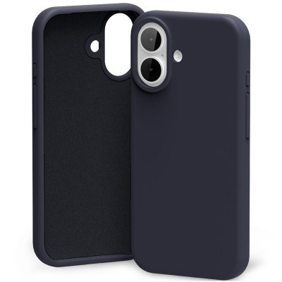 Силиконов калъф Mercury за iPhone 17, тъмносин