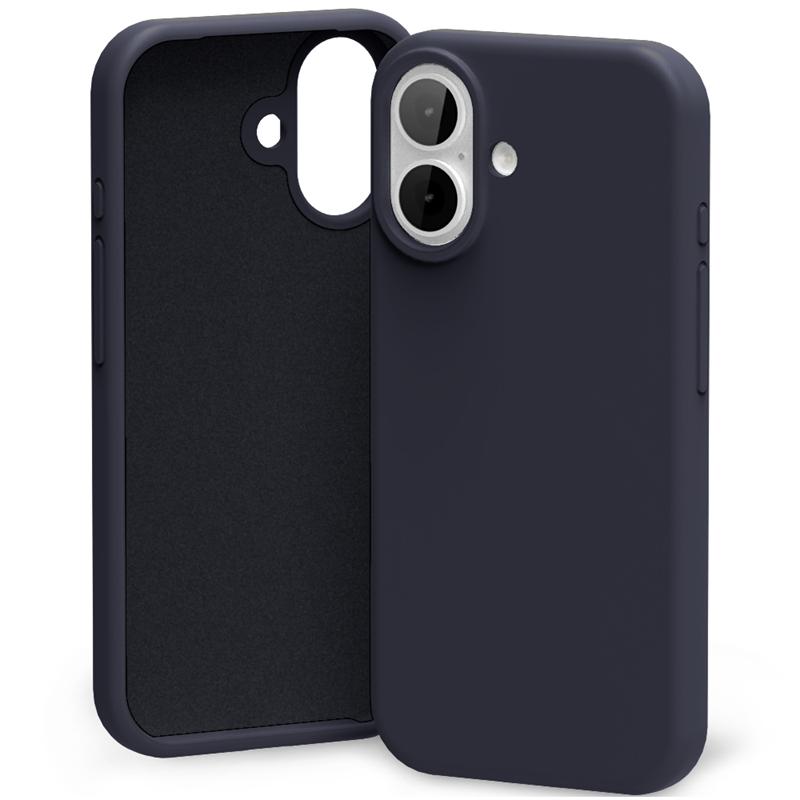Силиконов калъф Mercury за iPhone 17, тъмносин