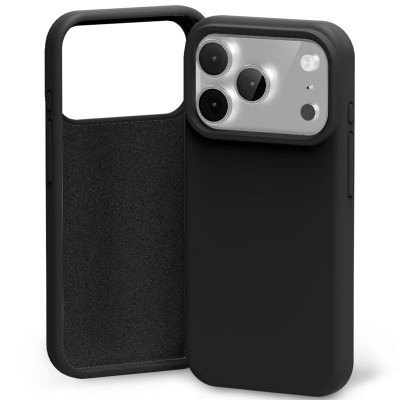 Силиконов калъф Mercury за iPhone 17 Pro / 18 Pro черен