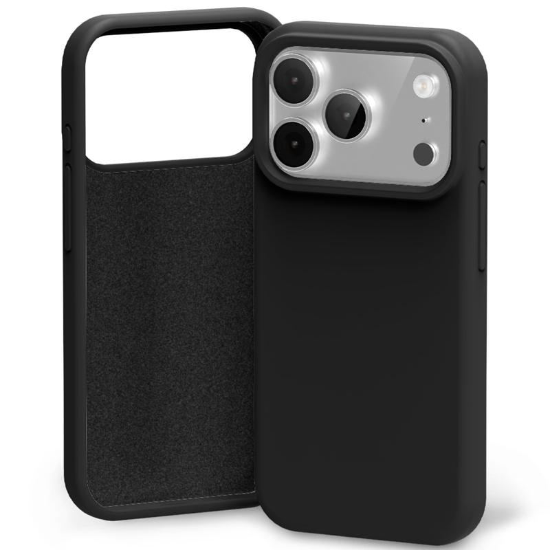 Силиконов калъф Mercury за iPhone 17 Pro / 18 Pro черен