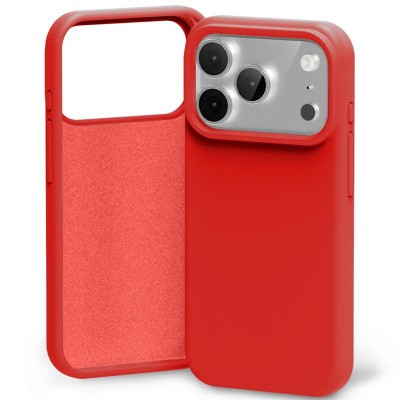 Силиконов калъф Mercury за iPhone 17 Pro / 18 Pro червен