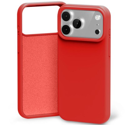 Силиконов калъф Mercury за iPhone 17 Pro Max / 18 Pro Max червен