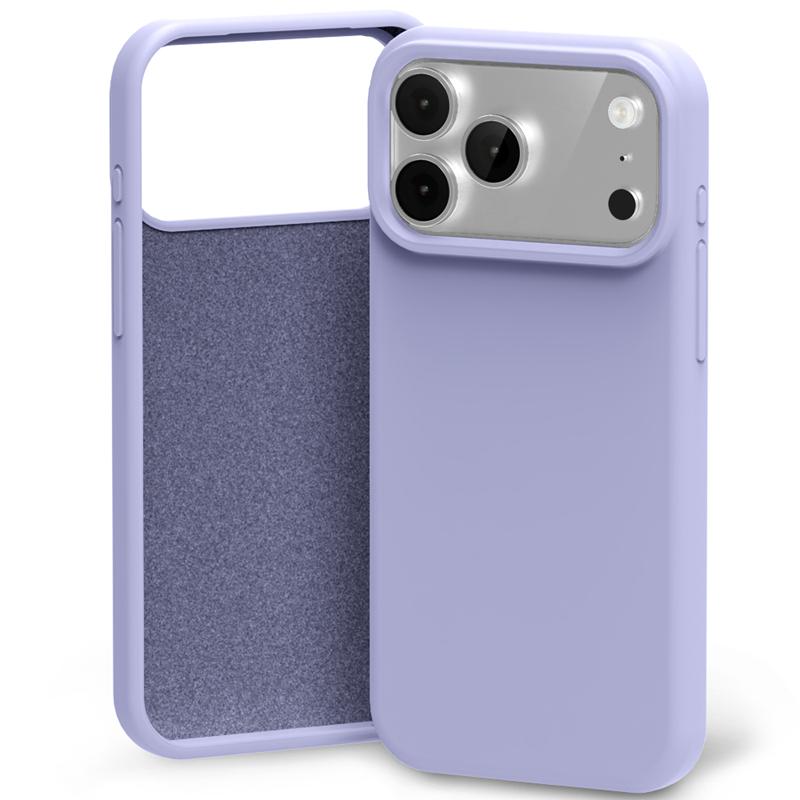 Силиконов калъф Mercury за iPhone 17 Pro Max / 18 Pro Max лавандула сив