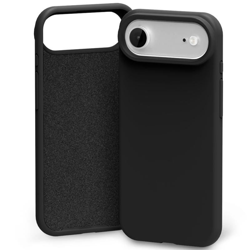 Силиконов калъф Mercury за iPhone 17 Air черен