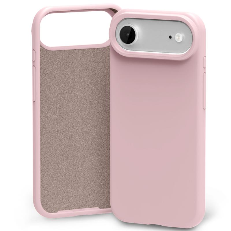 Силиконов калъф Mercury за iPhone 17 Air, розов и пясъчен