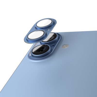 Пълна защита на камерата Etteri за iPhone 17 син