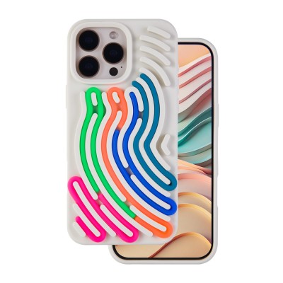 Калъф DIY Snake за iPhone 14 Pro 6.1" бежов