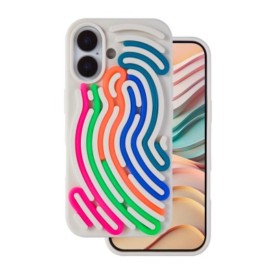Калъф DIY Snake за iPhone 17 6.3" бежов
