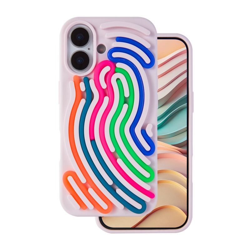 Направи си сам Snake cover за iPhone 16 6.1" розов