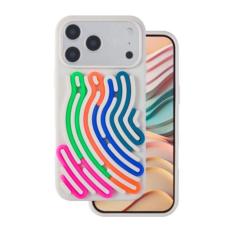 Калъф DIY Snake за iPhone 17 Pro 6.3" бежов
