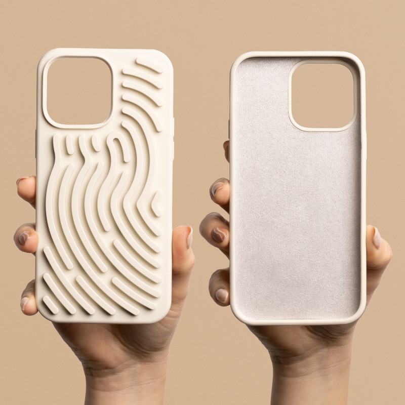 Калъф DIY Snake за iPhone 12 / 12 Pro 6.1" бежов