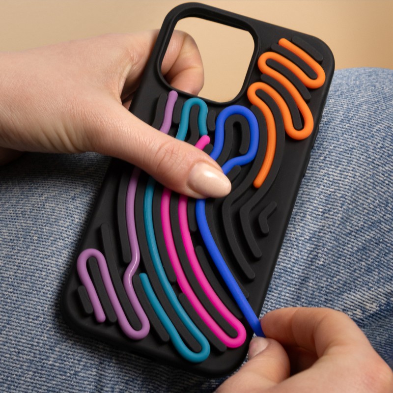 Калъф DIY Snake за iPhone 16 6.1" черен