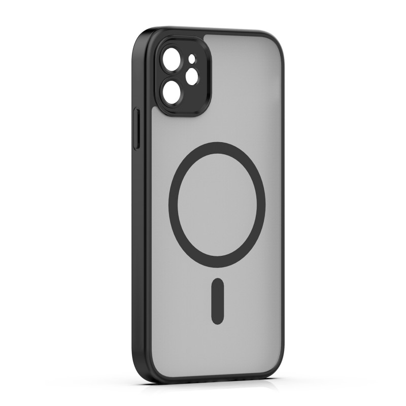 Калъф Mag Matt за iPhone 11, черна защита на камерата