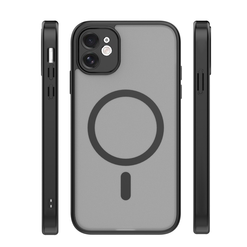 Калъф Mag Matt за iPhone 11, черна защита на камерата