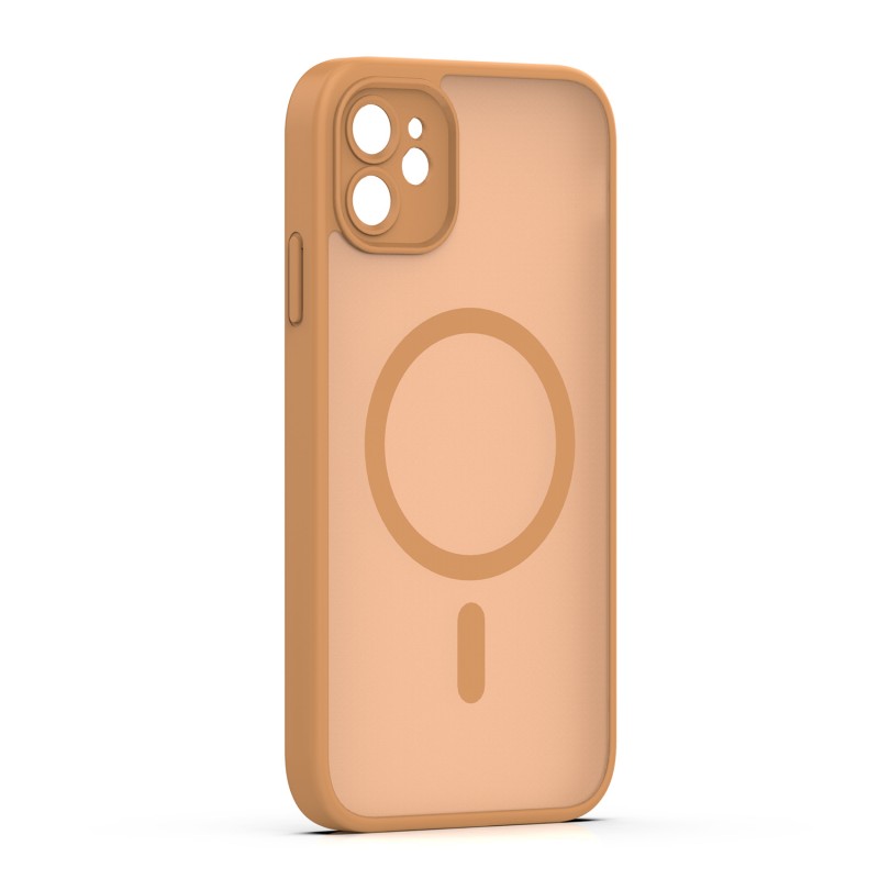 Mag Matt cover за iPhone 11 кафява защита на камерата